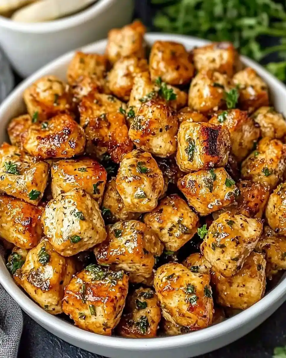 15-Minute Garlic Butter Chicken Bites