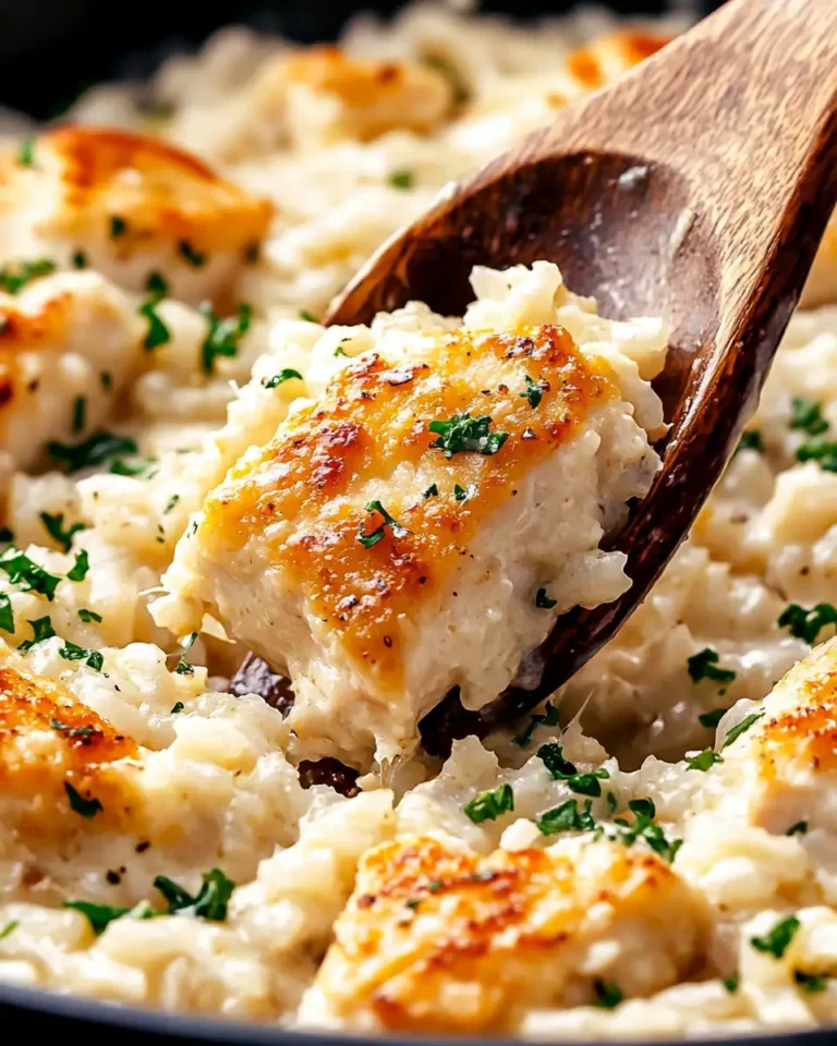 One-Pan Creamy Parmesan Chicken & Rice