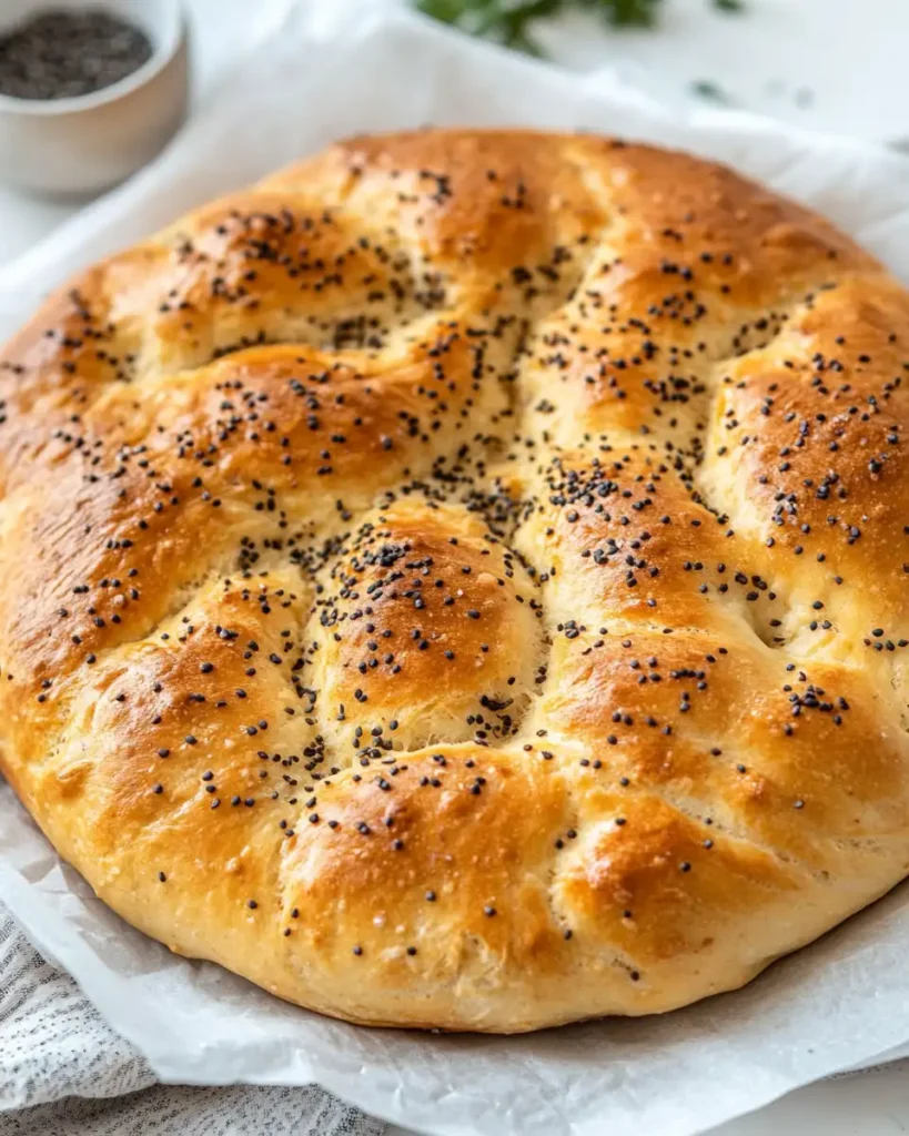 Turkish Ramadan Bread (Ramazan Pidesi)