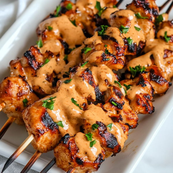 Bang Bang Chicken Skewers