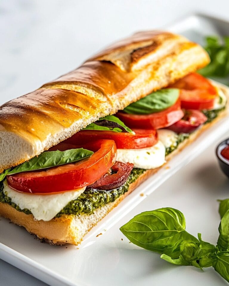 Caprese Sandwich With Pesto Aioli