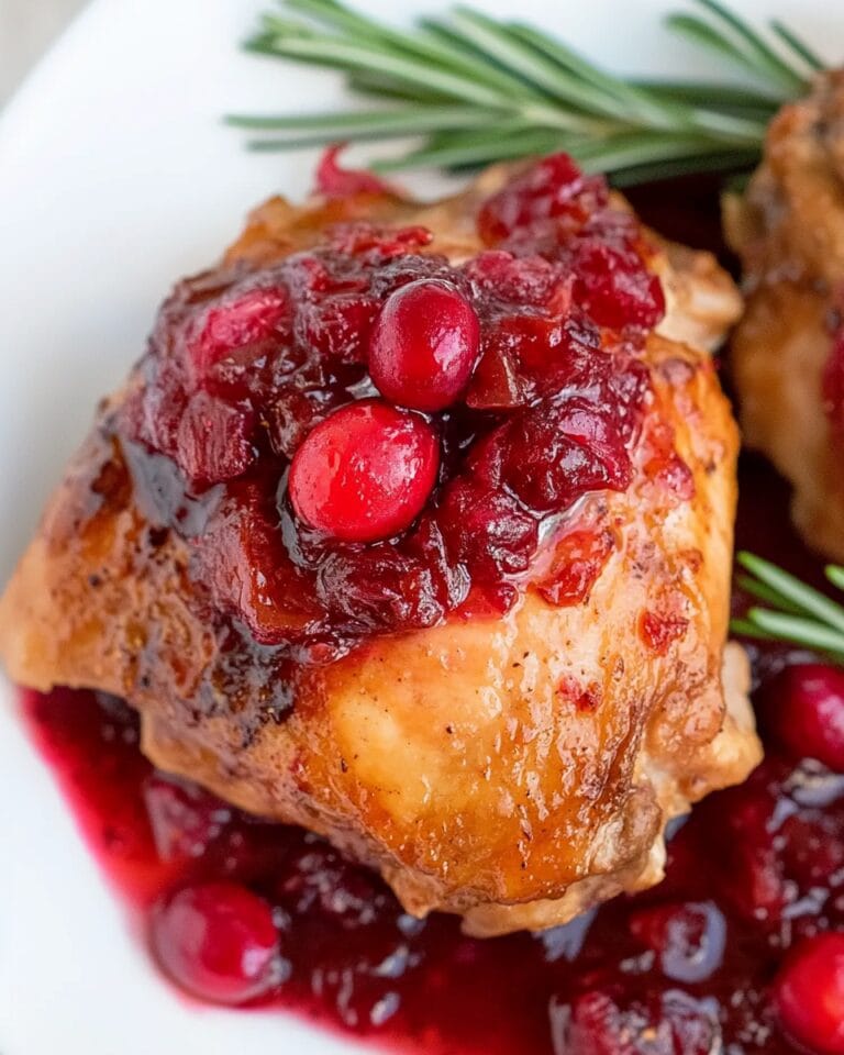 Cranberry Chicken Thighs