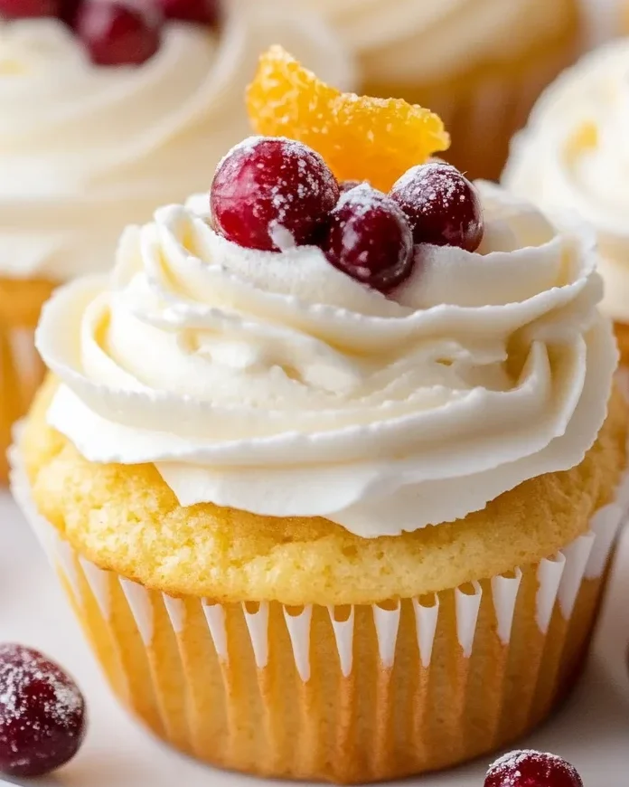 Cranberry Orange Cupcakes