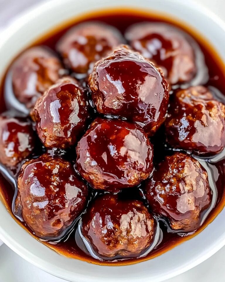 Crockpot Grape Jelly Meatballs