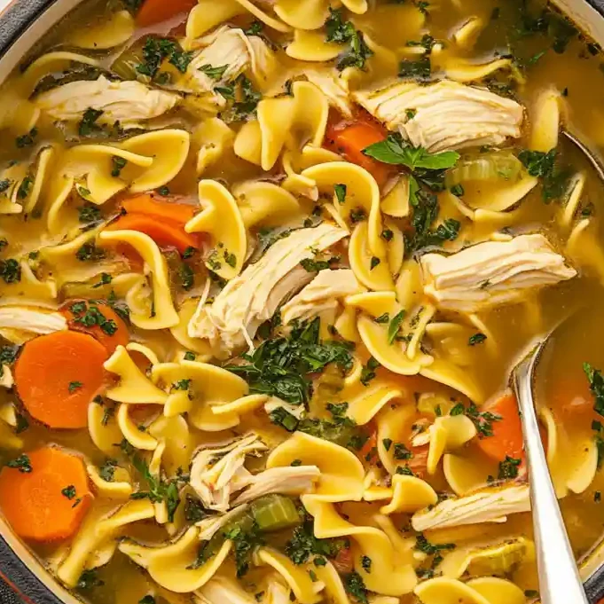 Dutch Oven Chicken Noodle Soup