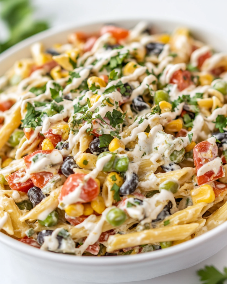 Mexican Pasta Salad With Creamy Dressing