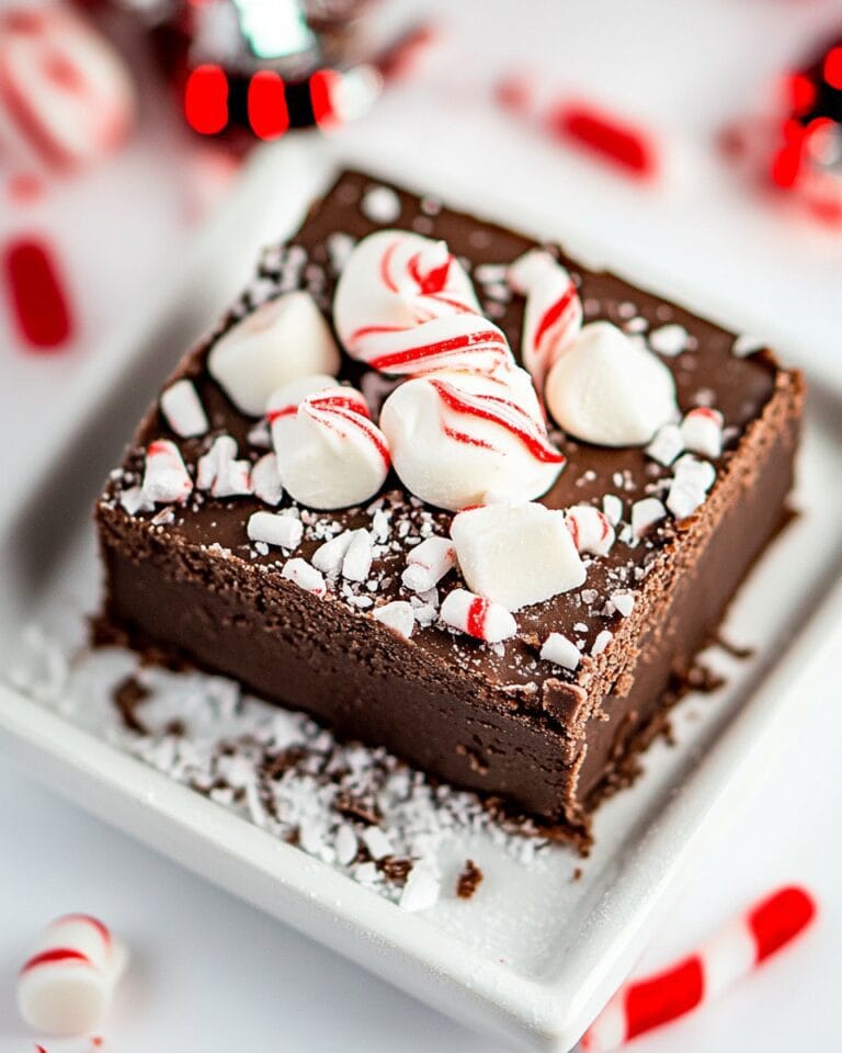 Peppermint Hot Chocolate Fudge