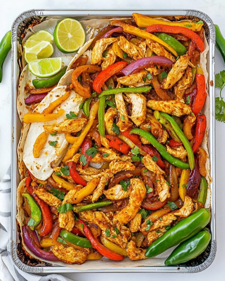 Sheet Pan Chicken Fajitas