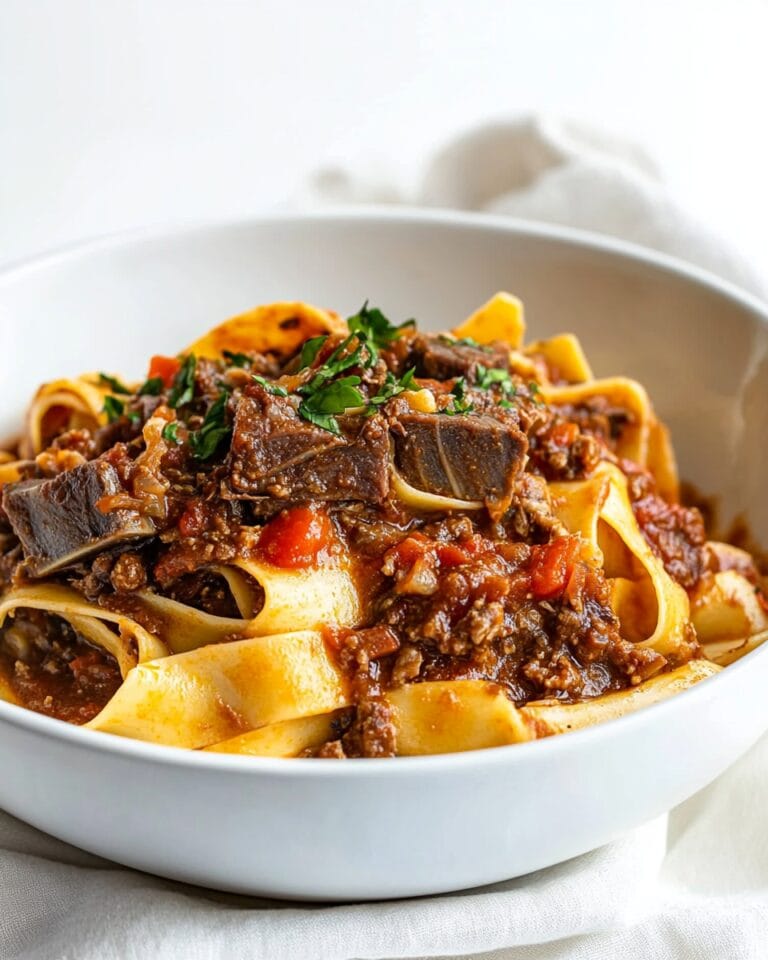 Short Rib Beef Ragu with Pappardelle Pasta