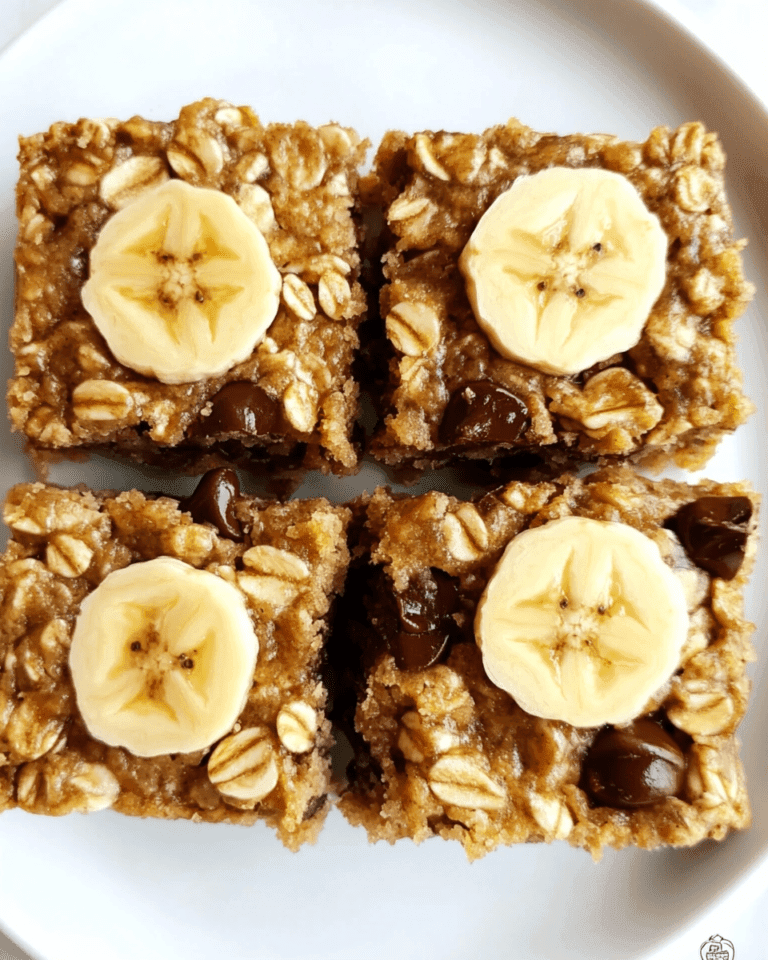 4 Ingredient Banana Bars