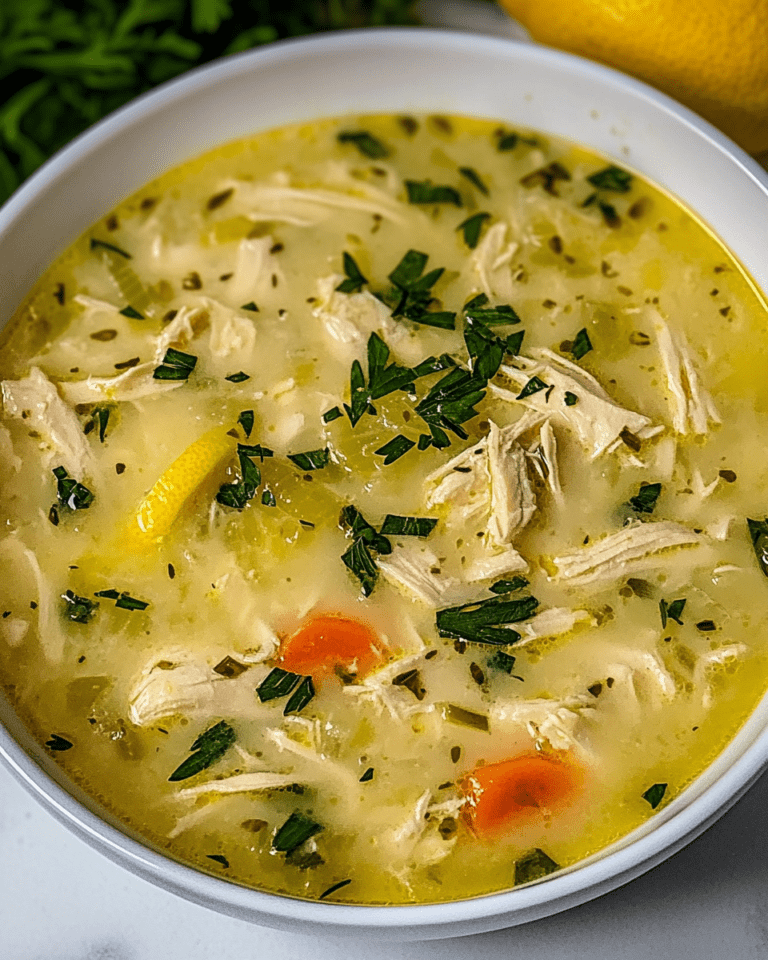 Avgolemono Greek Lemon Chicken Soup