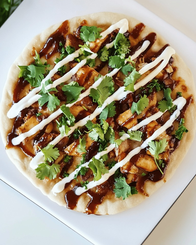 BBQ Chicken Naan Pizzas
