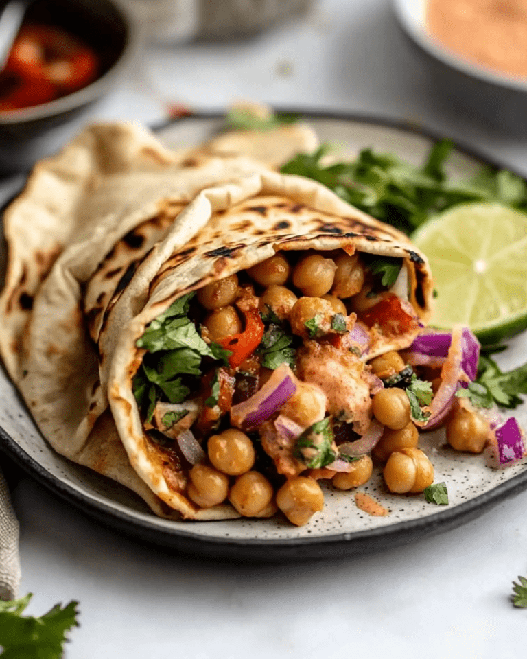 Chili Lime Chickpea Wrap