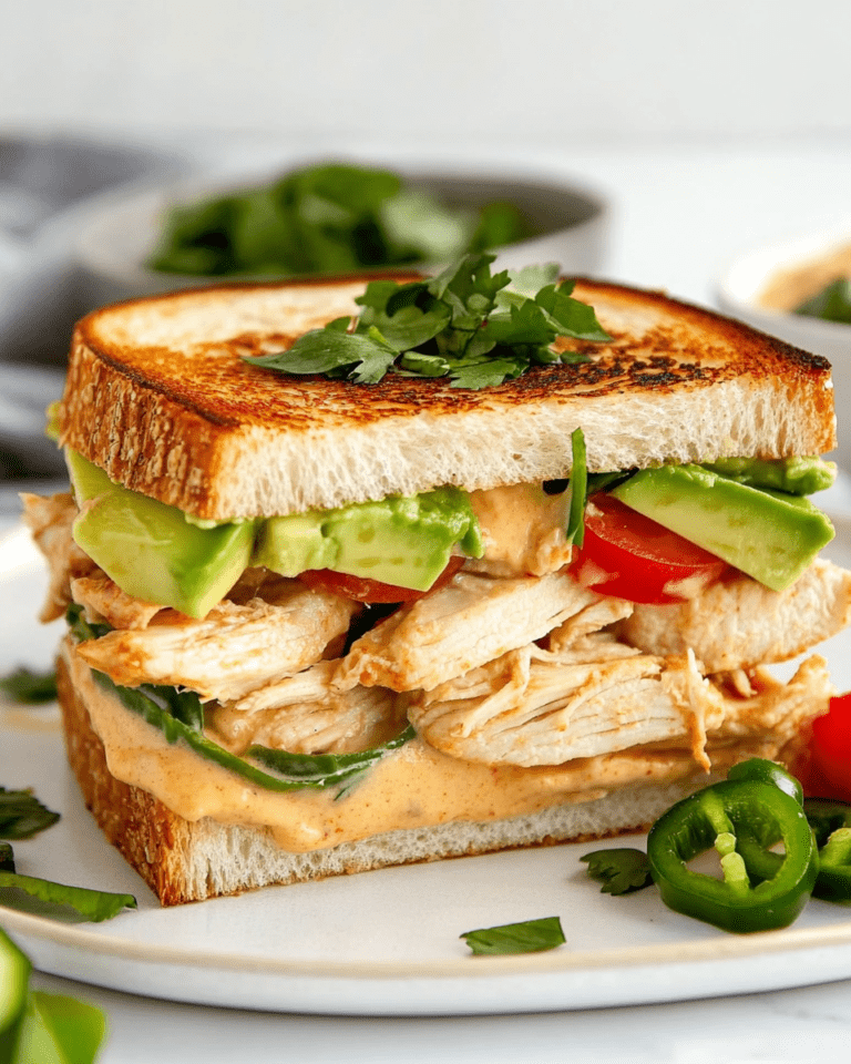 Chipotle Chicken Avocado Melt
