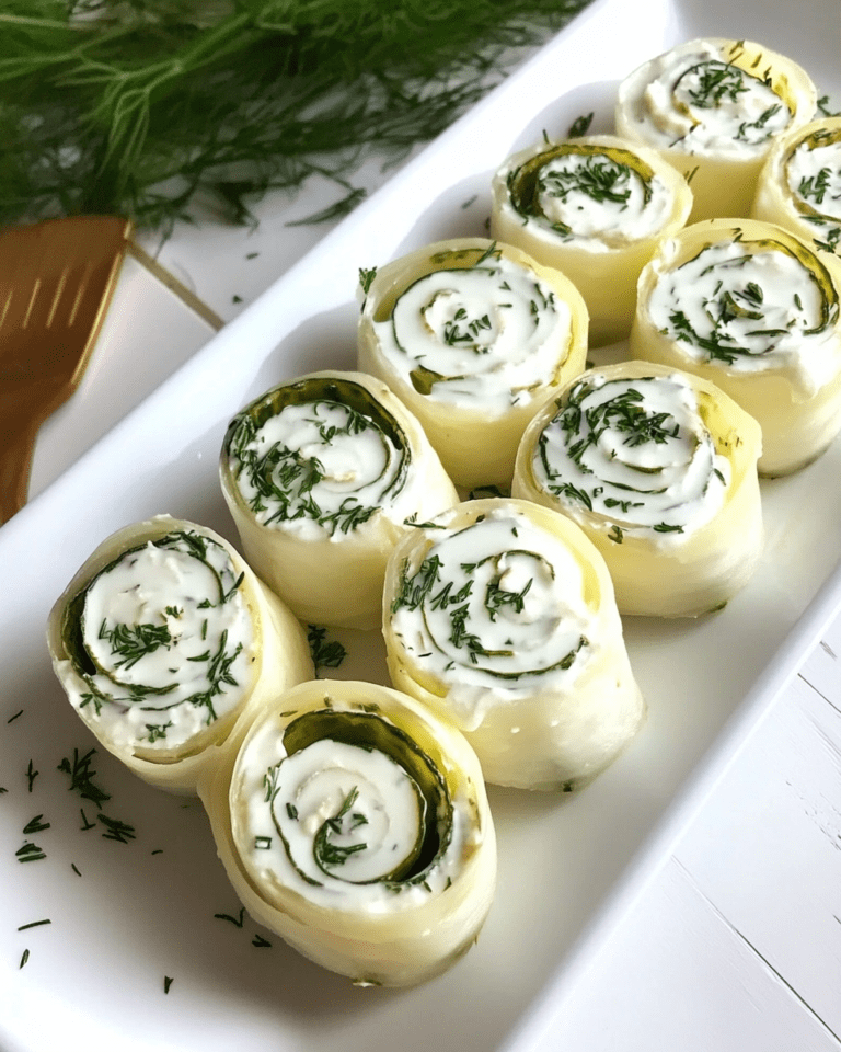 Creamy Pickle Roll Ups