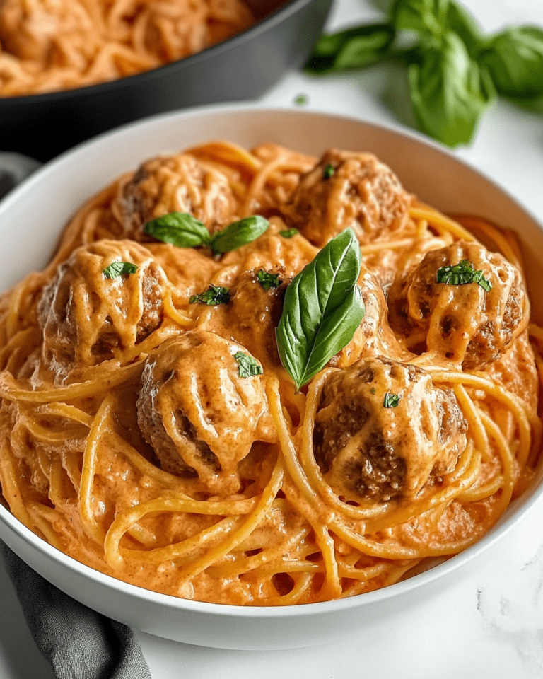 Creamy Spaghetti & Meatballs