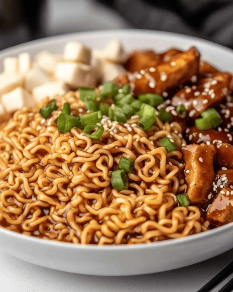 Easy Saucy Ramen Noodles