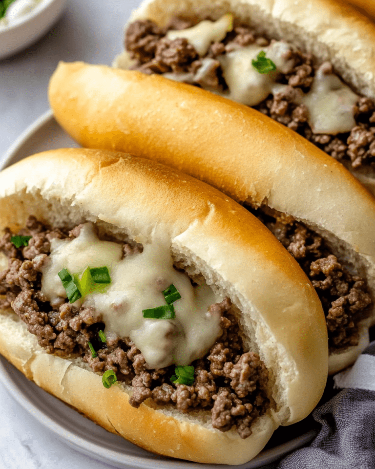 Ground Beef Philly Cheesesteak