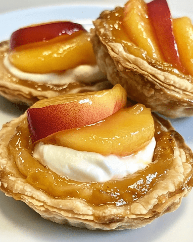Mini Peach and Cream Cheese Tarts