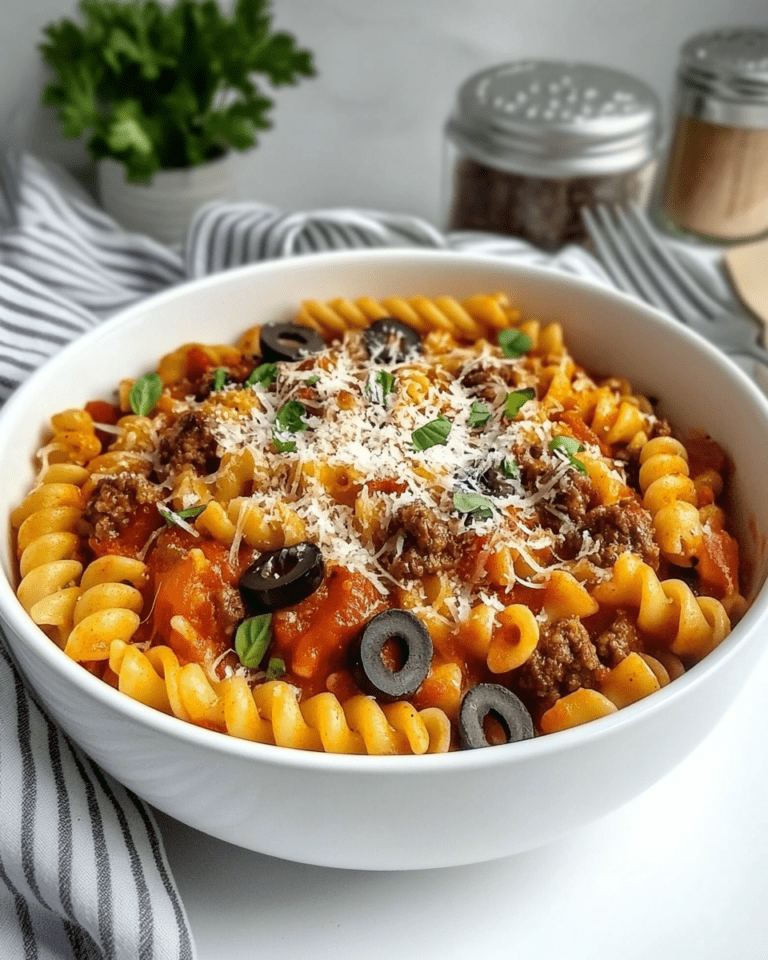 One Pot Pizza Pasta