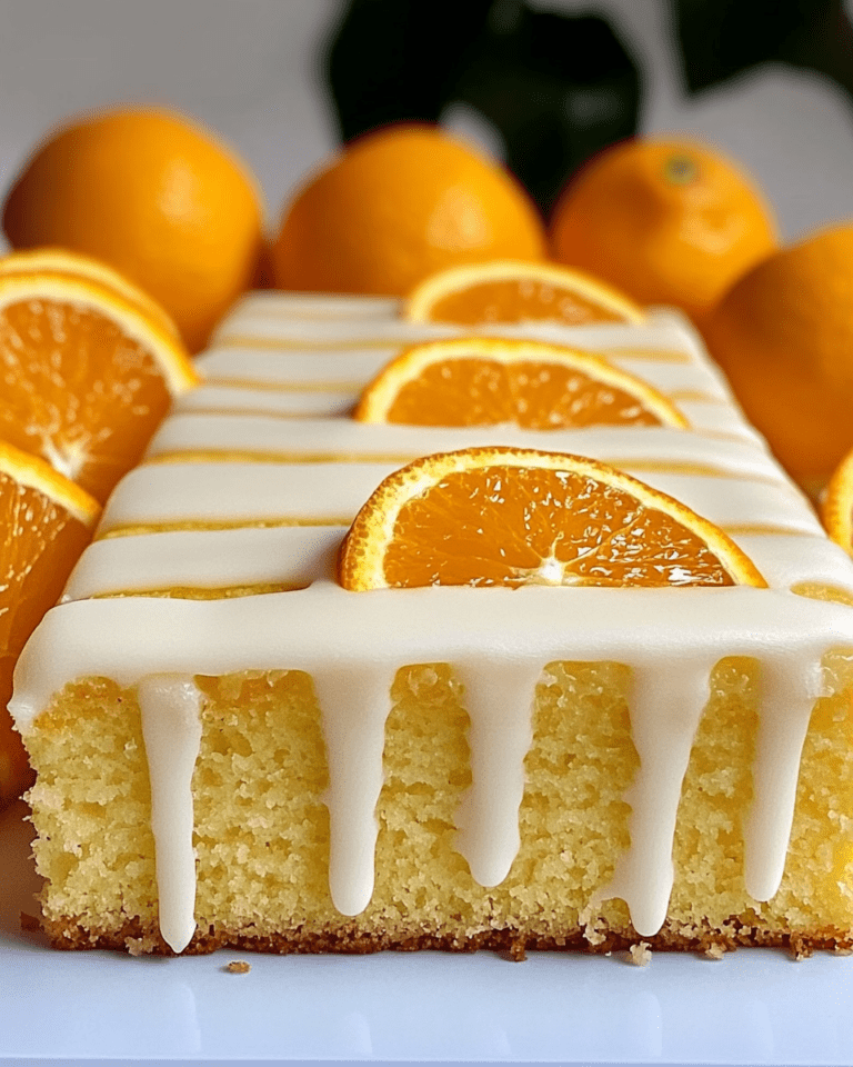 Orange Drizzle Traybake Cake