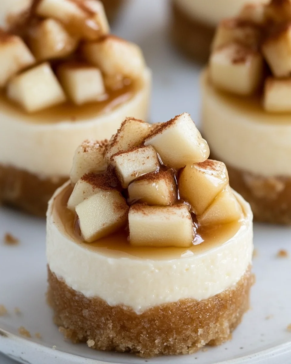 Delicious Homemade Apple Mini Cheesecakes - additional image