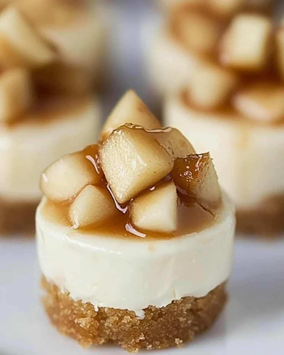 Delicious Homemade Apple Mini Cheesecakes - additional image