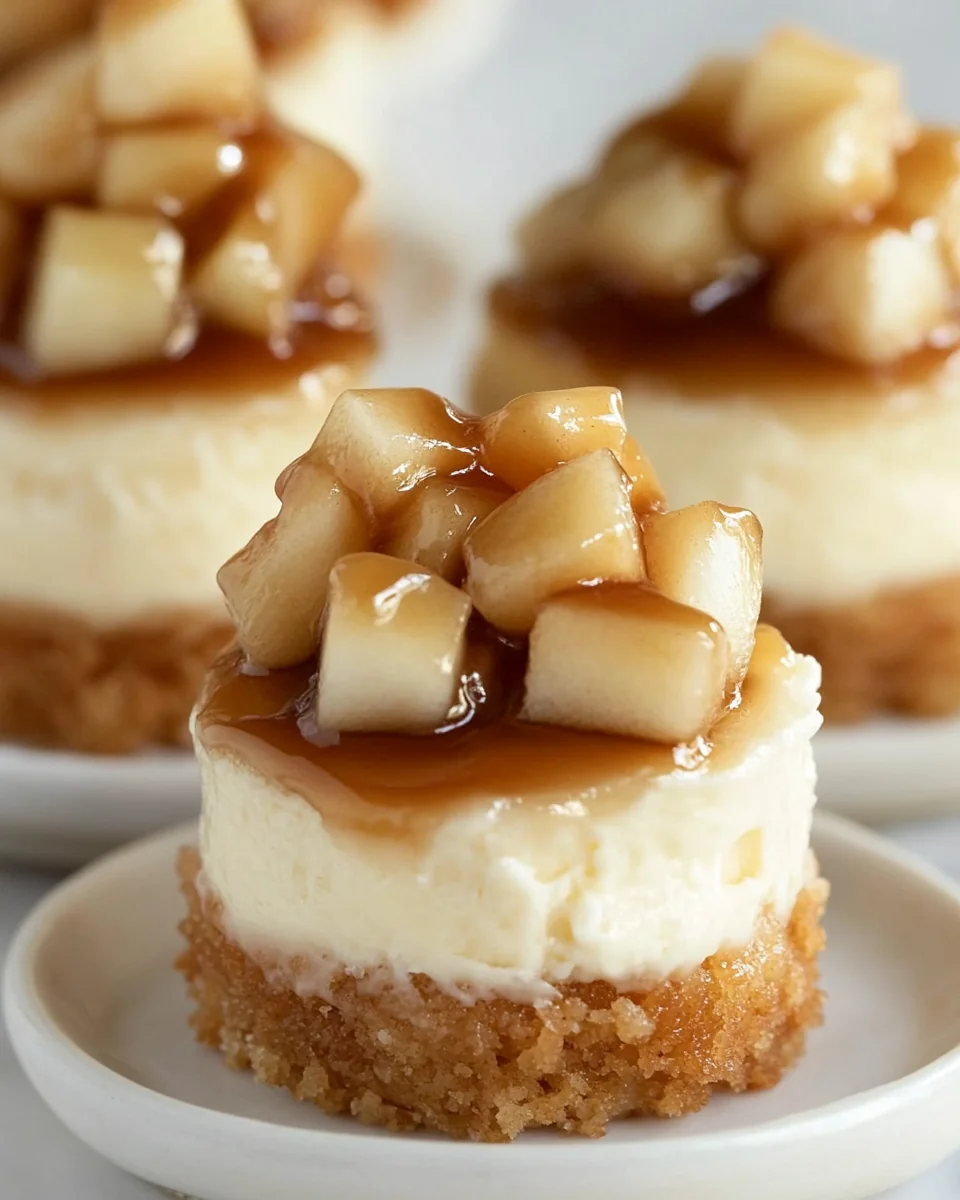 Delicious Homemade Apple Mini Cheesecakes - additional image