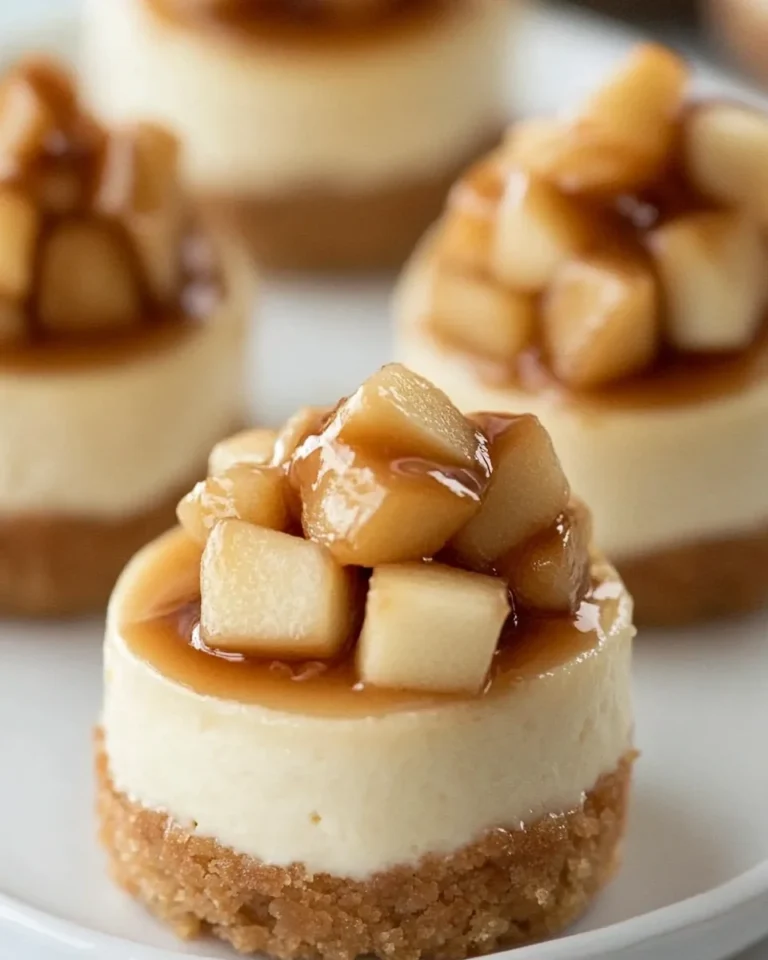 Delicious Homemade Apple Mini Cheesecakes