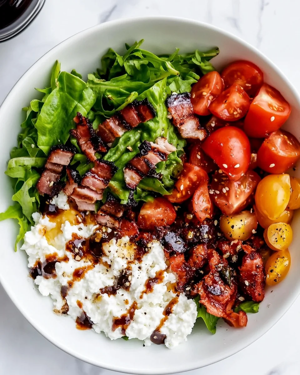 Fresh and Flavorful BLT Cottage Cheese Bowl - additional image