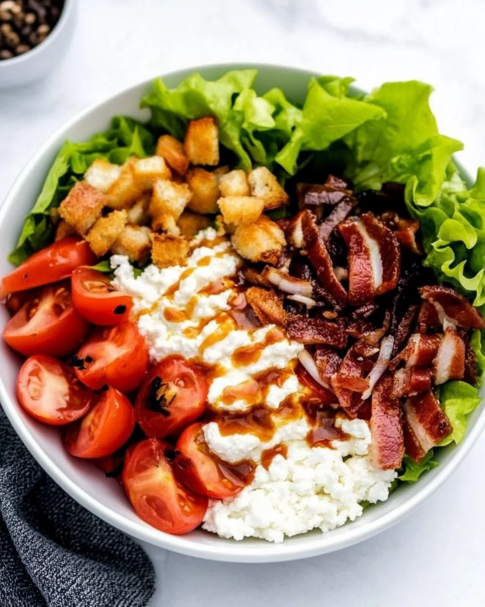 Fresh and Flavorful BLT Cottage Cheese Bowl - additional image