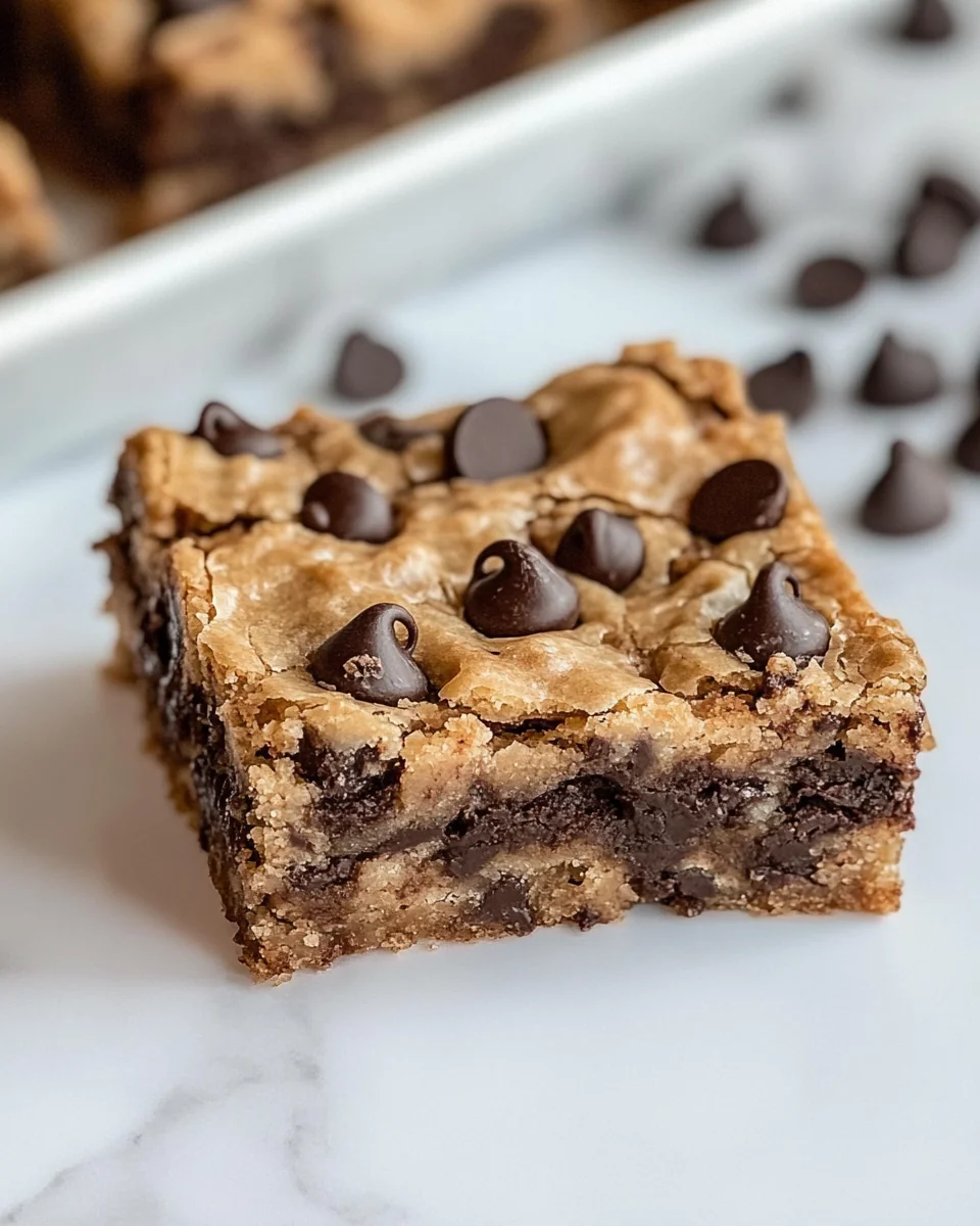 Homemade Banana Chocolate Chip Cookie Bars - additional image