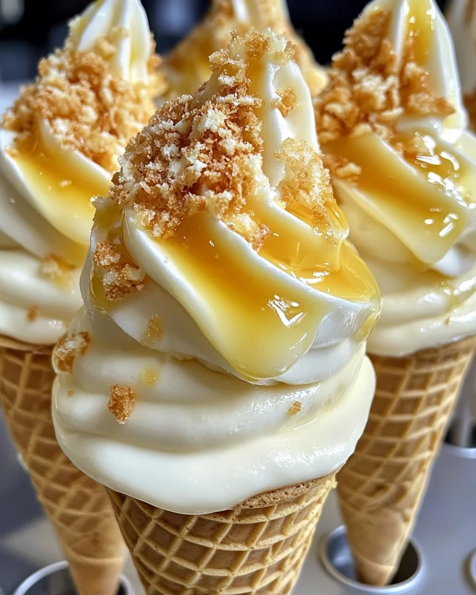 Delicious Homemade Banana Pudding Cheesecake Cones - additional image