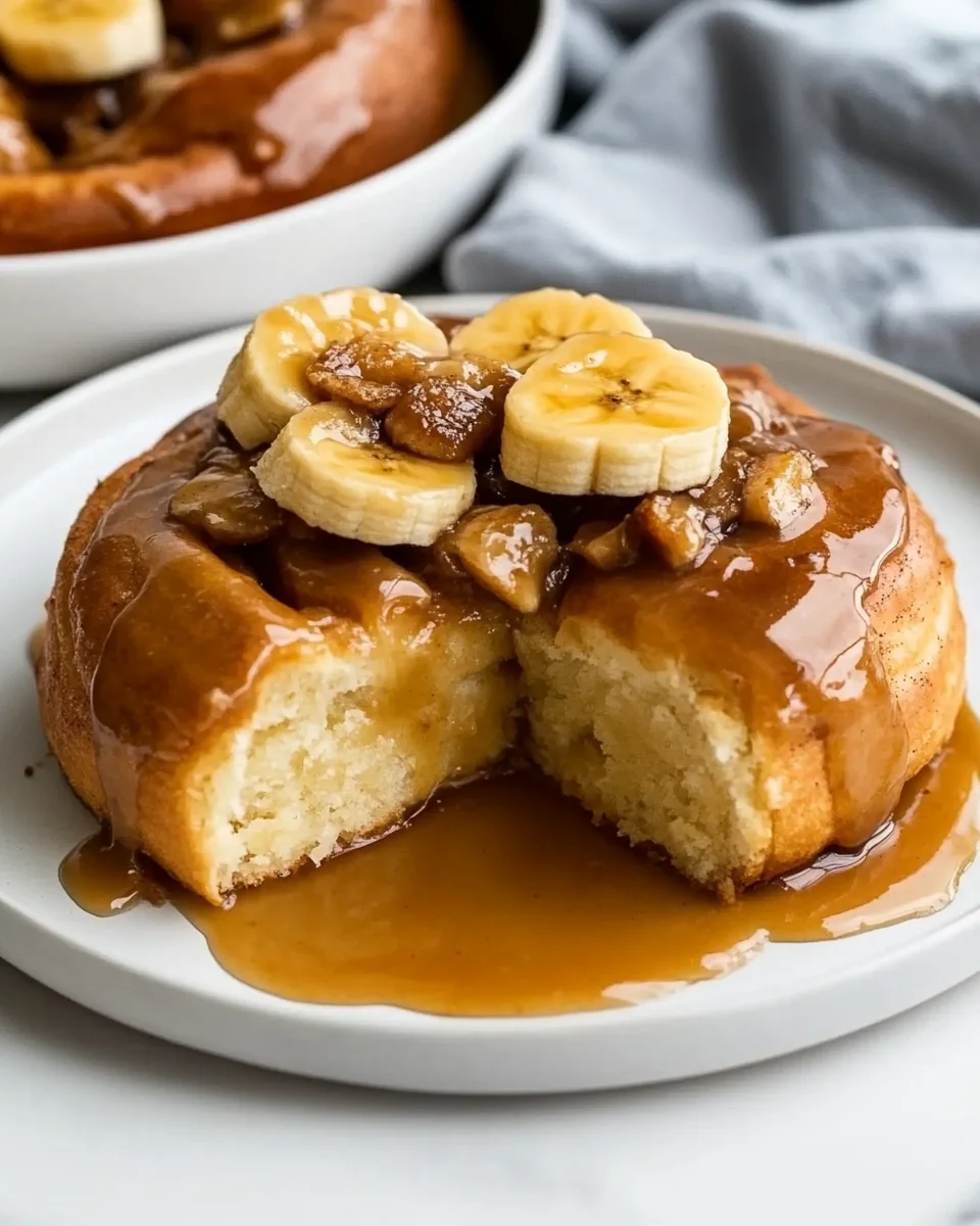 Delicious Banana Foster Cinnamon Rolls - additional image