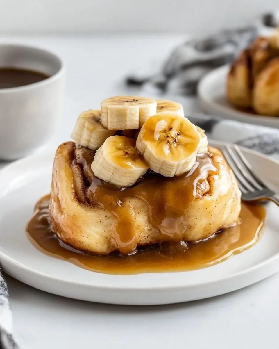 Delicious Banana Foster Cinnamon Rolls - additional image