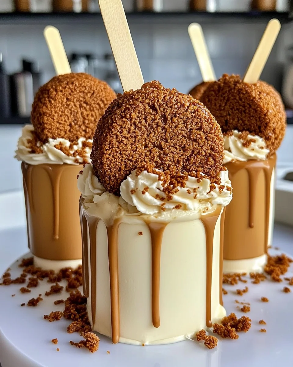 Homemade Biscoff Cookie Butter Cheesecake Pops - additional image