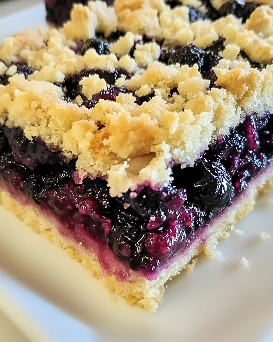 Simple Blackberry Pie Crumble Bars - additional image