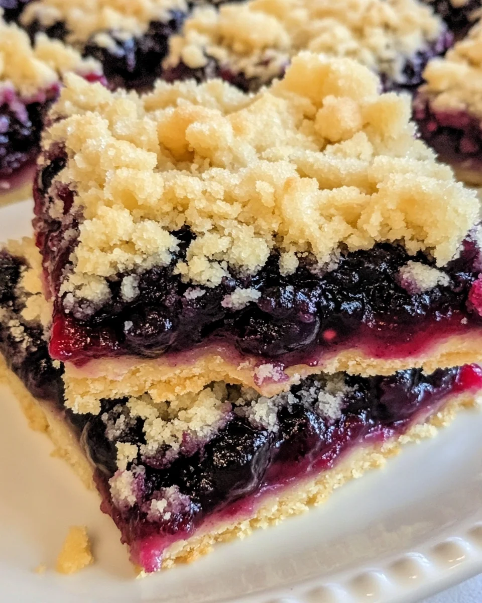 Simple Blackberry Pie Crumble Bars - additional image