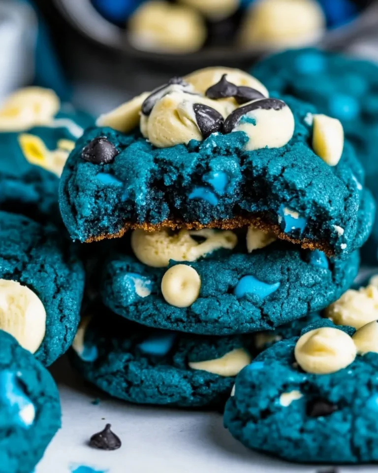 Classic Blue Cookie Monster Cookies