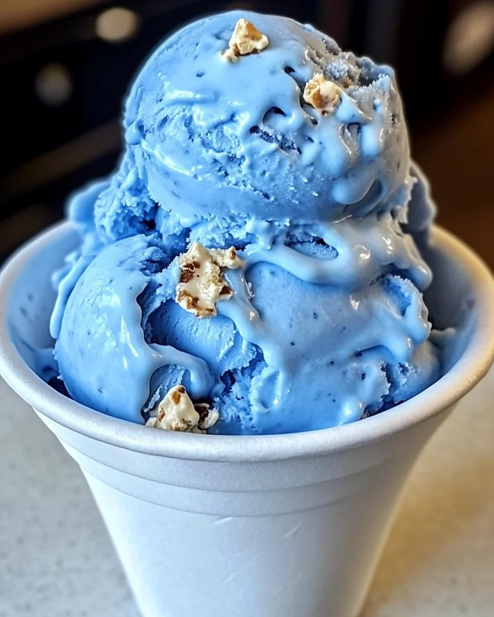 Delicious Homemade Blue Moon Ice Cream - additional image