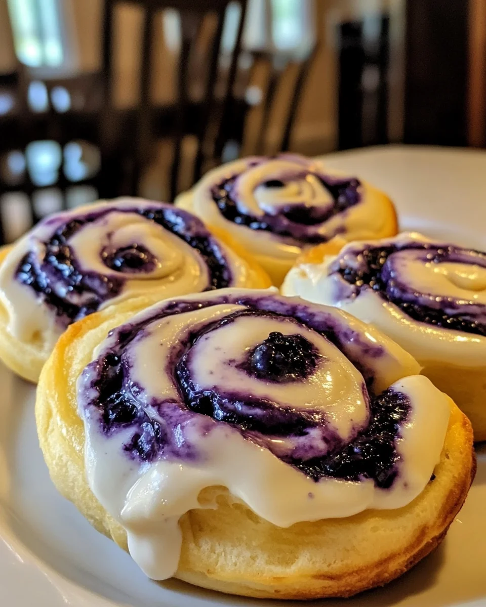 Delicious Homemade Blueberry Cheesecake Rolls - additional image