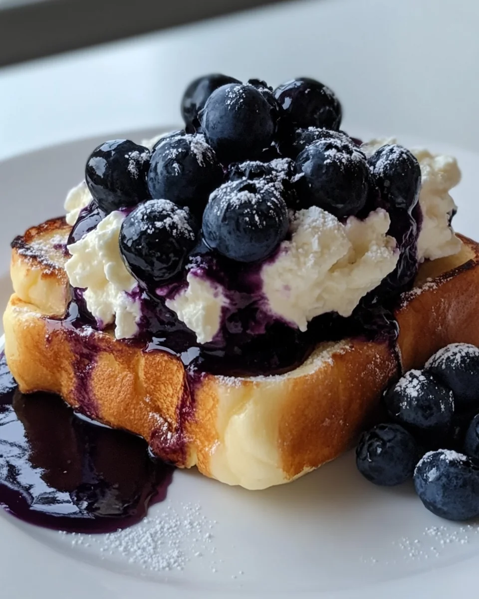 Homemade Blueberry Cream Cheese Stuffed French Toast - additional image