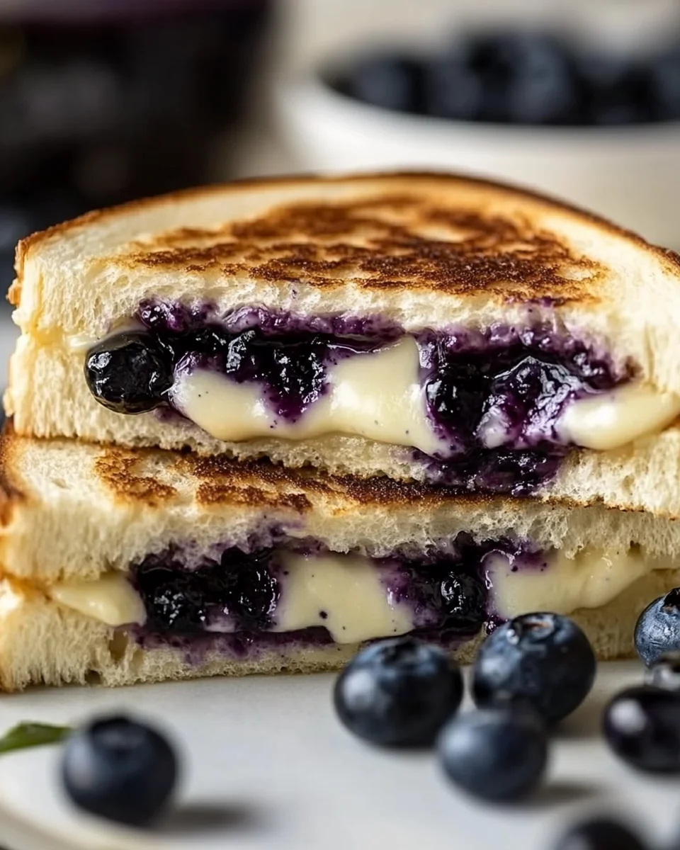 Fresh Blueberry White Cheddar Grilled Cheese - additional image