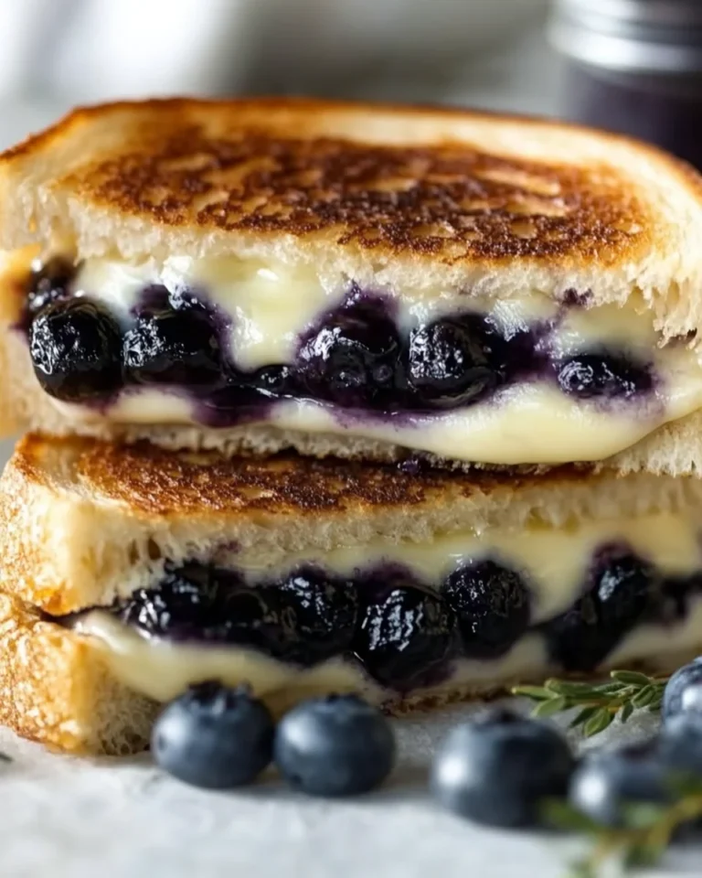 Fresh Blueberry White Cheddar Grilled Cheese