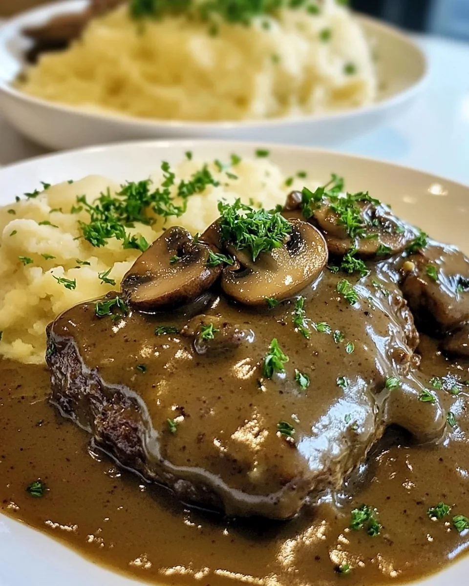 Bobby Flay's Homemade Salisbury Steak With Mushroom Gravy - additional image