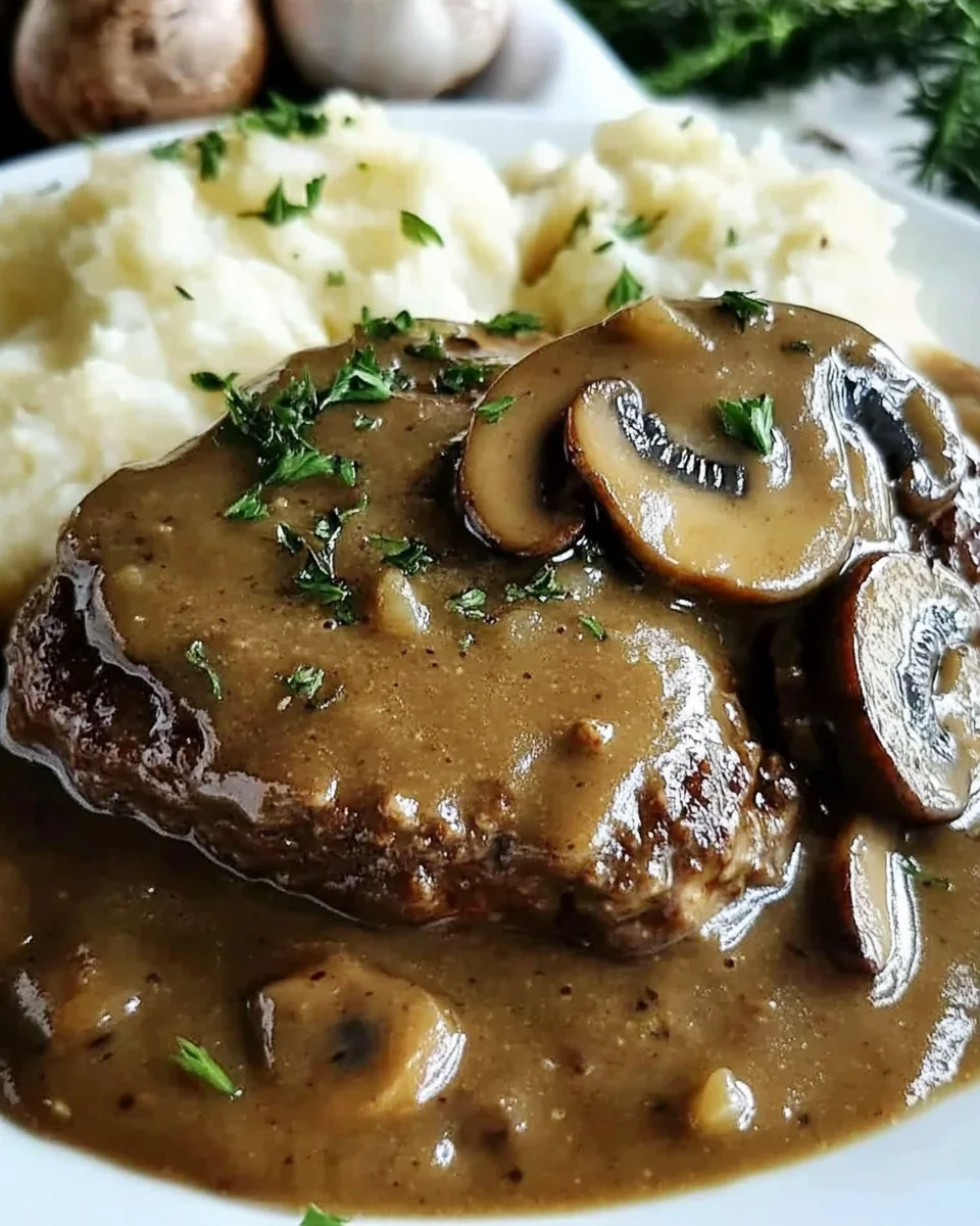 Bobby Flay's Homemade Salisbury Steak With Mushroom Gravy - additional image
