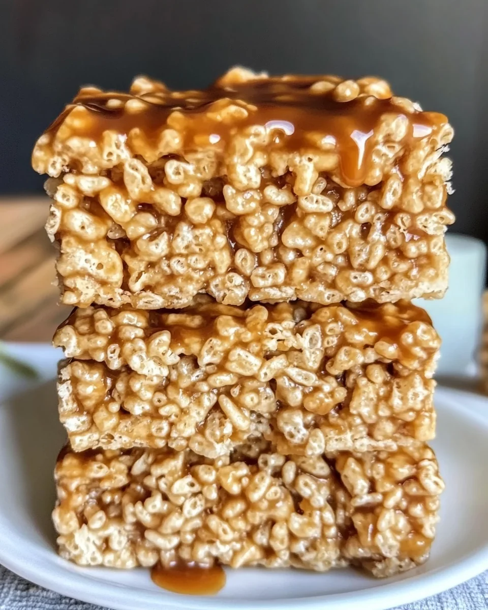 Brown Butter Homemade Dulce de Leche Rice Krispie Treats - additional image