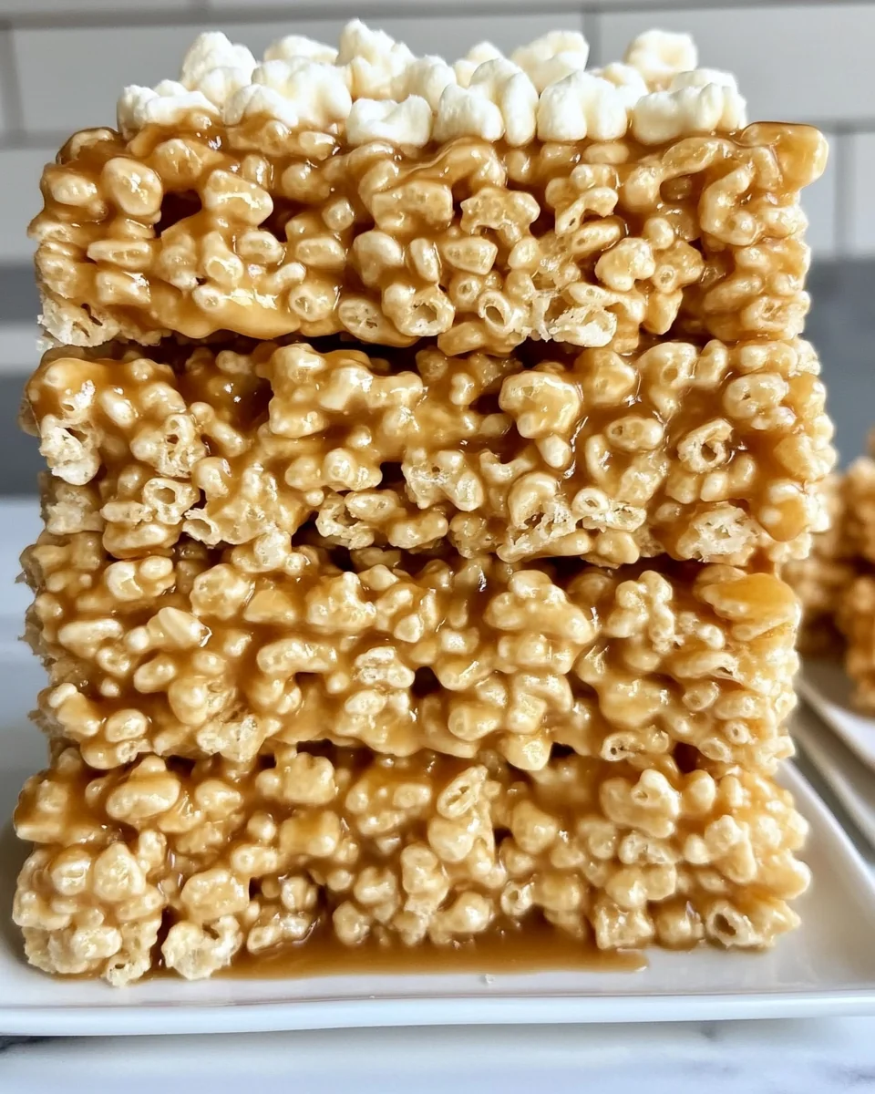 Brown Butter Homemade Dulce de Leche Rice Krispie Treats - additional image