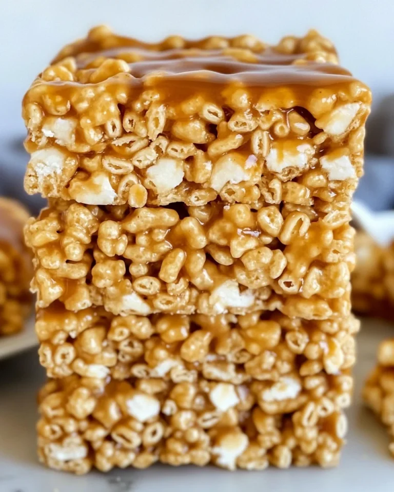 Brown Butter Homemade Dulce de Leche Rice Krispie Treats