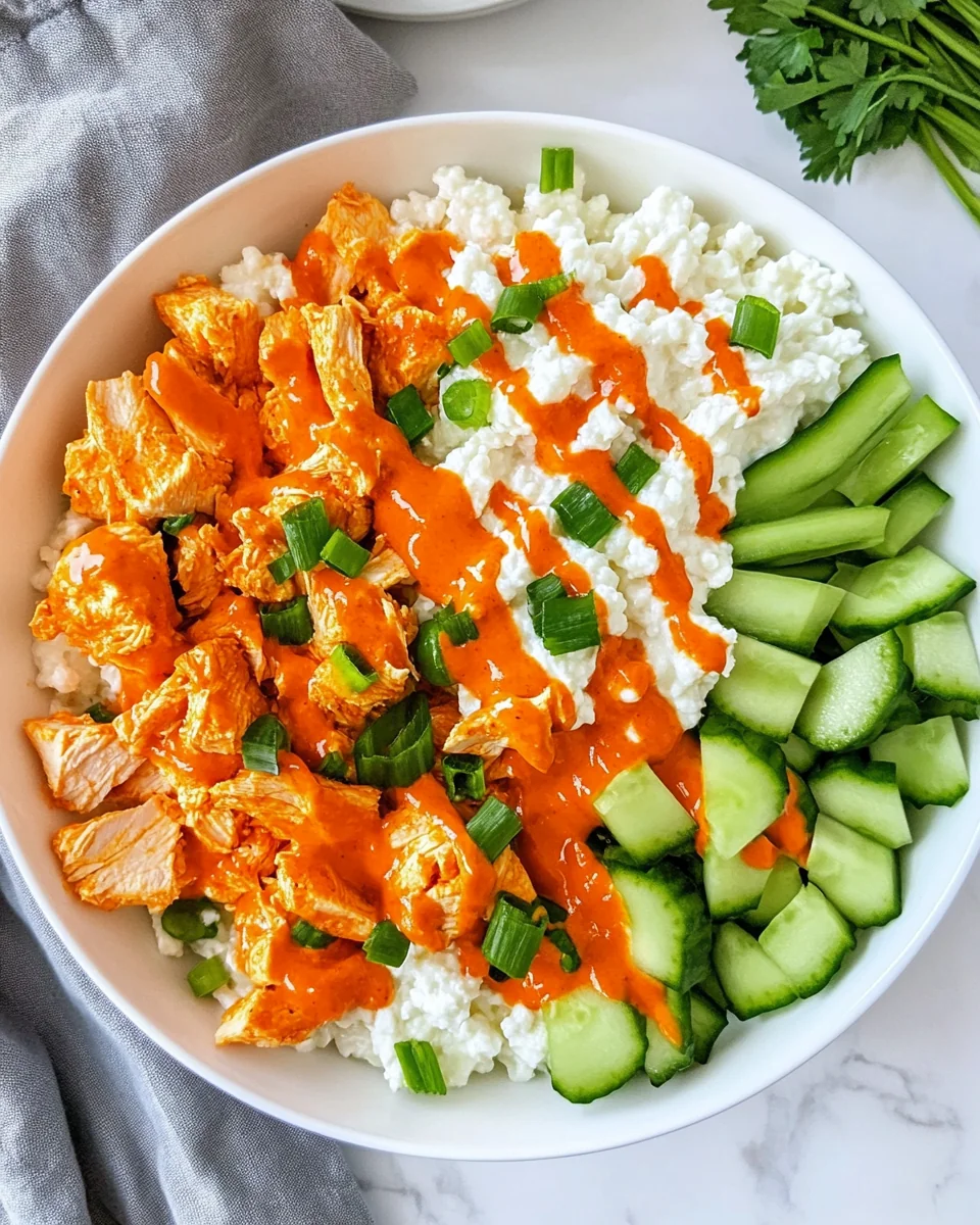 Savory Buffalo Chicken Cottage Cheese Bowl - additional image